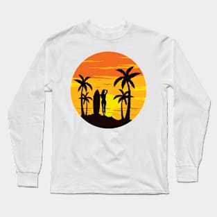 Surfing Girl Long Sleeve T-Shirt